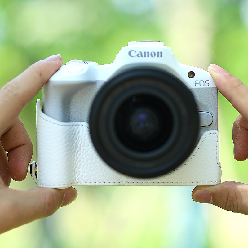 (2개) 캐논 CANONR50R100 베이스 카메라 케이스 보호 케이스 높은 컬러 가죽 간단하고 편리한 방수