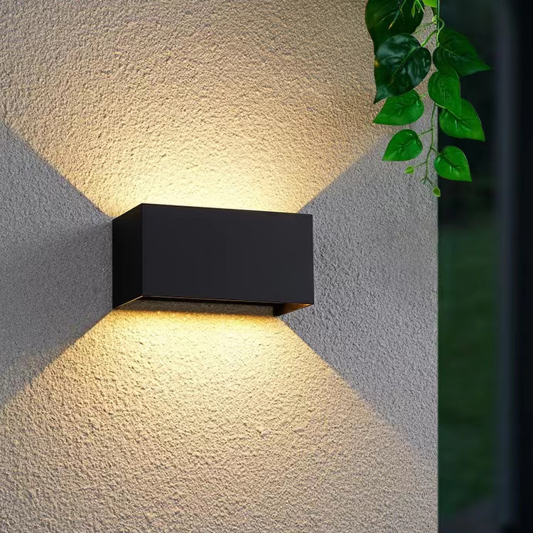 Simple Outdoor Wall Light, Waterproof Led with Adjustable up and down Lighting Angle, Suitable for Corridors, Hallways, Stairs, and Terrace Wall Lighting
