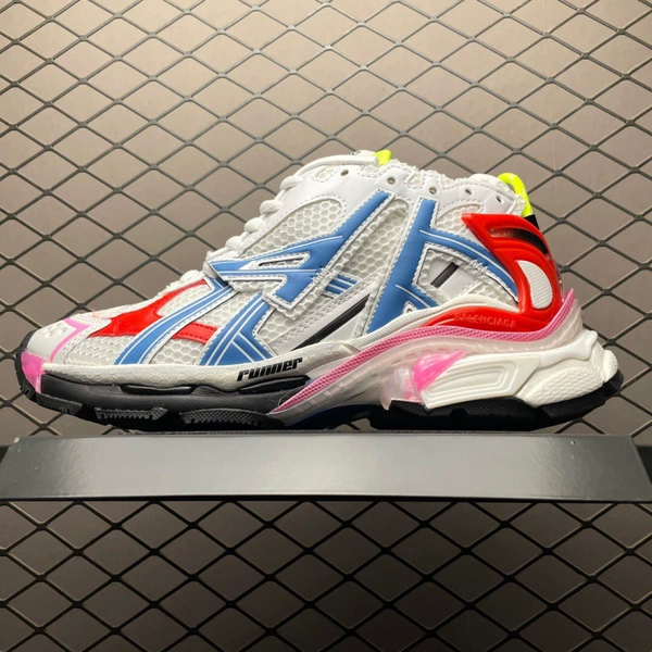 Runner Daddy Shoes White Blue Powder