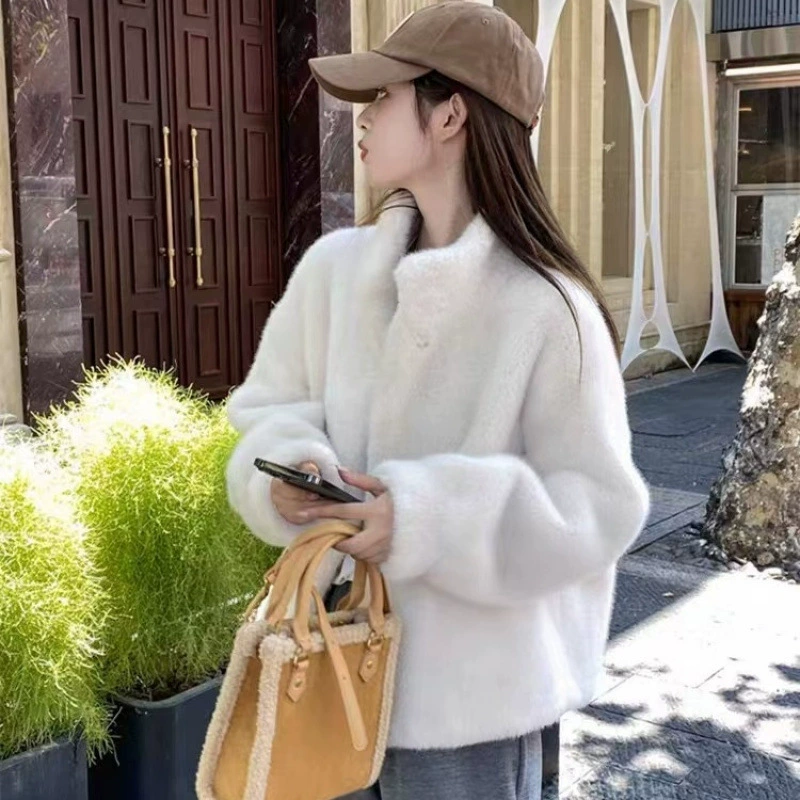 Short winter jacket, oversized loose fit, increased thickness, high-quality style