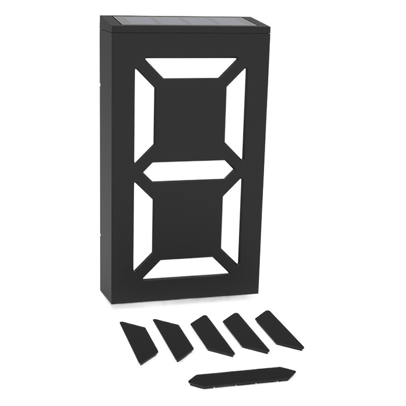 Luz solar para número de casa, villa, hotel, LED, número de casa del 0 al 9, luz de pared exterior RGB, éxito de ventas transfronterizo en Amazon