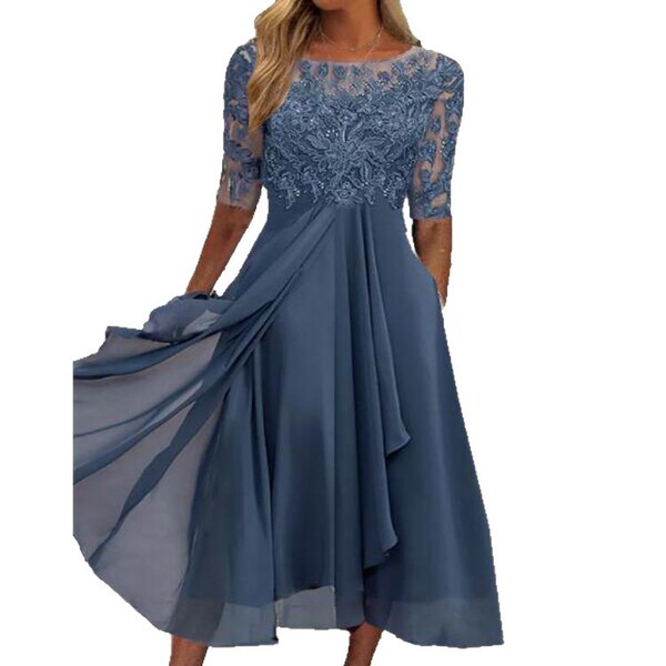 lace shiffon long skirt