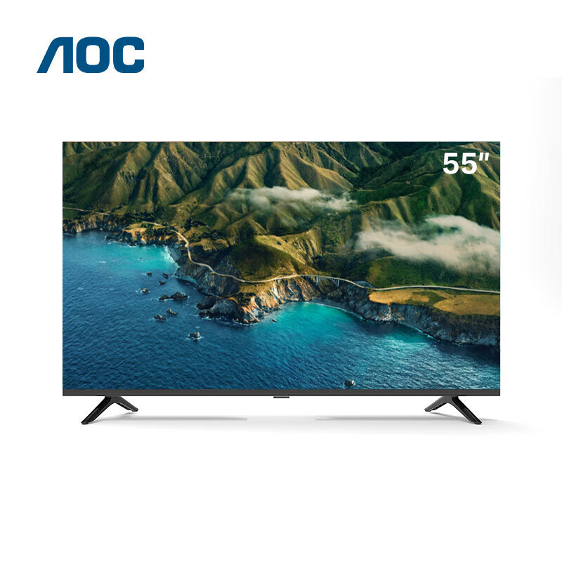 Aoc 55m6 55inch High-Definition Monitoring Monitor with Wide Viewing Angle, Built-In Speakers, Energy-Saving, Low-Power Consumption, Professional-Grade Screen