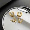 Fashionable earrings stainless steel, European style