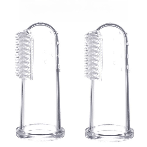 Baby Finger Toothbrush Silicone Thumb Toothbrush Full Silicone Breast Milk Toothbrush Infant Tongue Cleaner Brush Wholesale