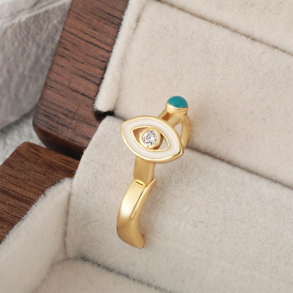 fashionable geometric small green earrings with zircon