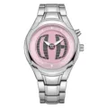 Round seconds display-pink