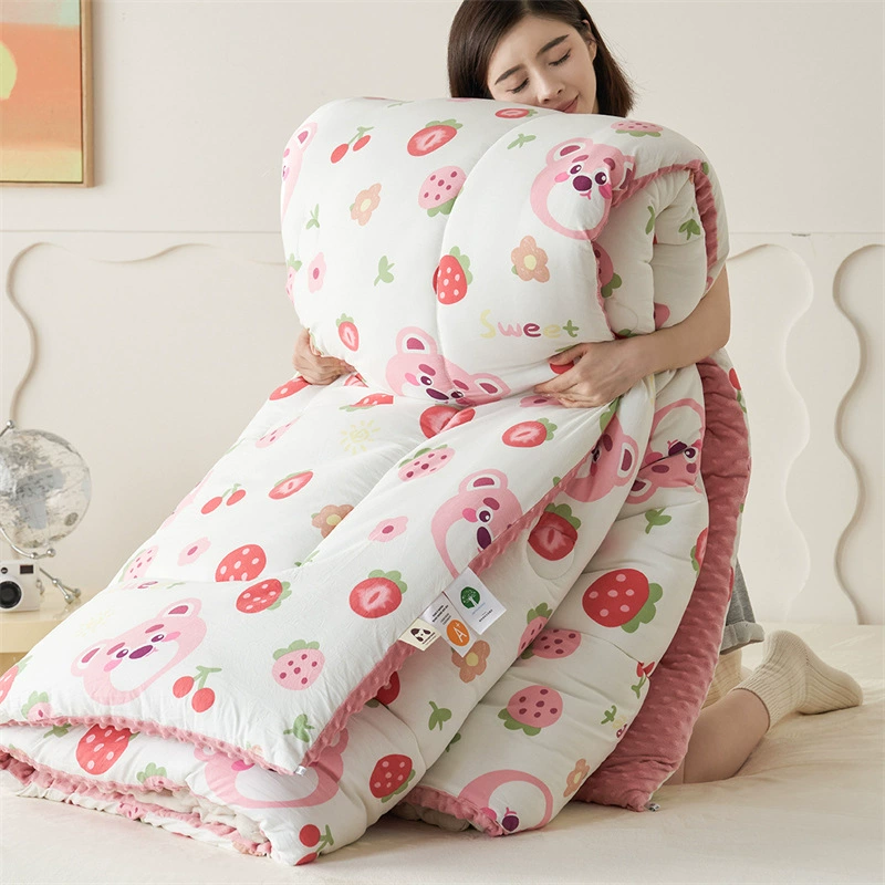 Класс A, двуслойный хлопок washed, утолщённое одеяло для одного и двух человек, фабричный наполнитель, прямые поставки производителя