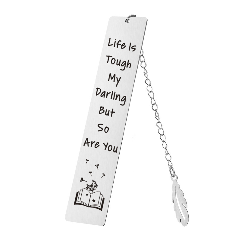 30g Weight Bookmark Stationery Type 1 Piece Quantity School Occasion 201 Stainless Steel Material Letter Pattern Simple Style Style 1 Piece Letter School 201 Stainless Steel Simple Style Bookmark 7