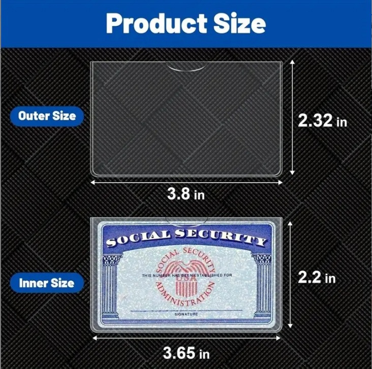 PVC Transparent ID Set Wholesale Business Card Social Security Card Protective Cover Student Bus Medical Card Waterproof Card Cover