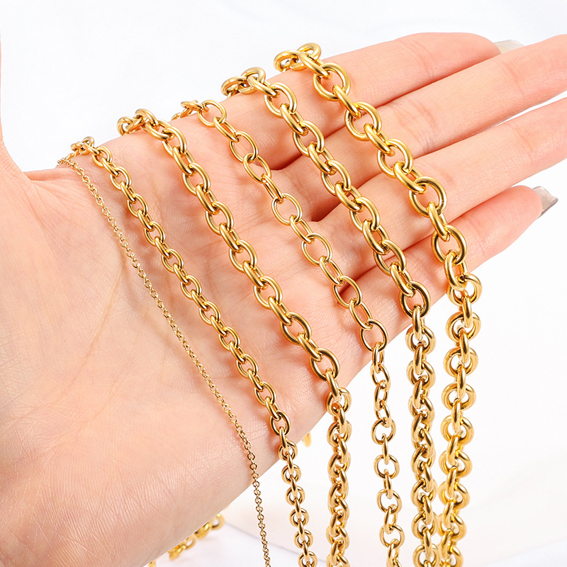 10g Weight Chain Jewelry Making Type DIY Jewelry Accessories Classification 1 Piece 304 Stainless Steel Cable Chain Jewelry Accessories