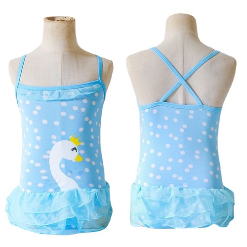Girls swimsuit ins style baby split three-piece set girls swimsuit cute bow hot spring swimsuit for children