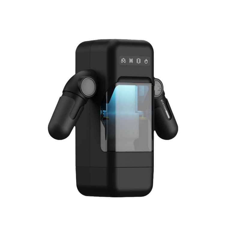 Doble mango avión Copa hombres automático retráctil pantalla LCD masturbación adultos robot avión Copa