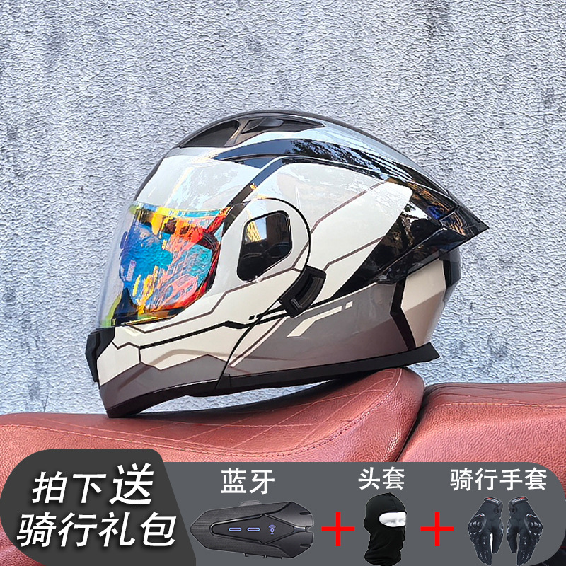 Orz casco de motocicleta para hombre verano Bluetooth 3c certificación estándar nacional locomotora para mujer invierno cuatro estaciones casco de seguridad universal