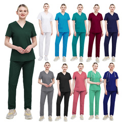 アマゾン口腔病院作業服手術室手洗い服弾力速乾医師看護師手術服セット