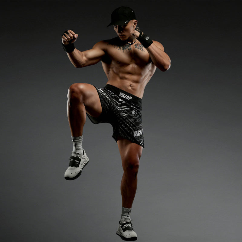 Vszap Men's Sports Striped Shorts, Mid-Waist, Quick-Dry, Durable, Fitness Training Shorts, Authentic Wolf Head Trendy Brand Vszap Men's Sports Striped Shorts, Mid-Waist, Quick-Dry, Durable, Fitness Training Shorts, Authentic Wolf Head Trendy Brand