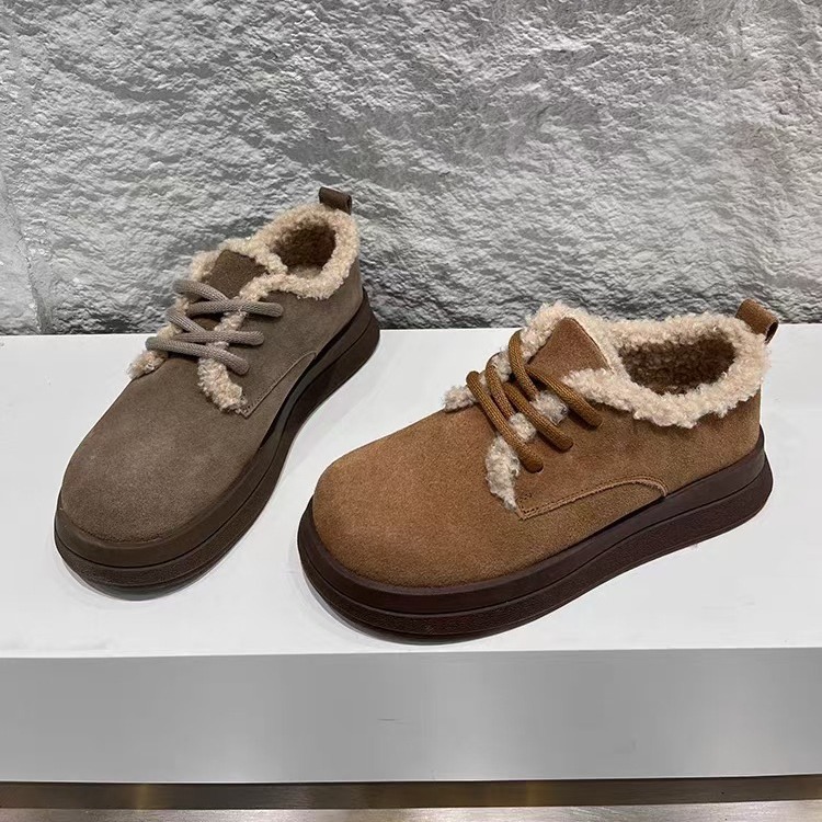 Klassiska snörskor herrstövlar Australien Designer snökängor Ankelskor Ull Läder Varma pälsstövlar Fluffy Mules Vinter Herrskor_voghion.com