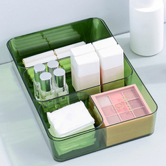 Cosmetic storage box for lipsticks, skincare products, and face masks&mdash;transparent acrylic organizer for vanity desks and countertops&mdash;wholesale