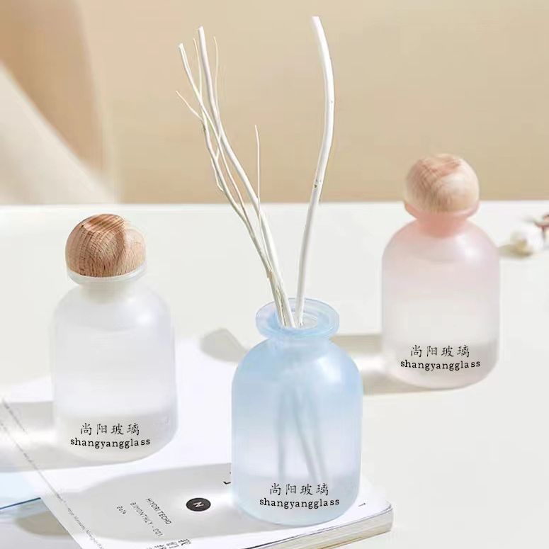INS de moda botella de aromaterapia botella de fragancia volátil de vidrio fragancia de ratán sin fuego botella vacía de vientre grande SY219