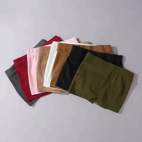Elegant European and American Solid Color Bodycon Elastic Leggings for Women, Multicolor Flat Seam Non-Slip Lingerie Yoga Shorts