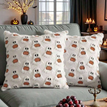 Q 20674 Halloween Pumpkin Ghost Pillowcase �Ϲϴ��屧����
