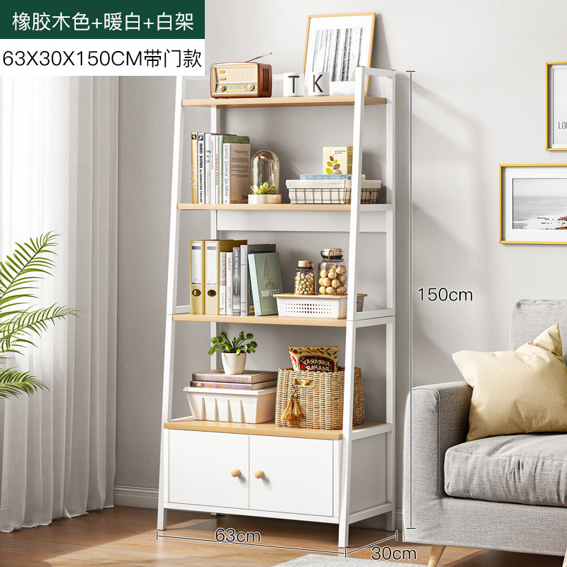 Estante dormitorio estante de almacenamiento de varias capas sala de estar piso trapezoidal contra la pared armario de exhibición de hierro forjado estantería estante de exhibición