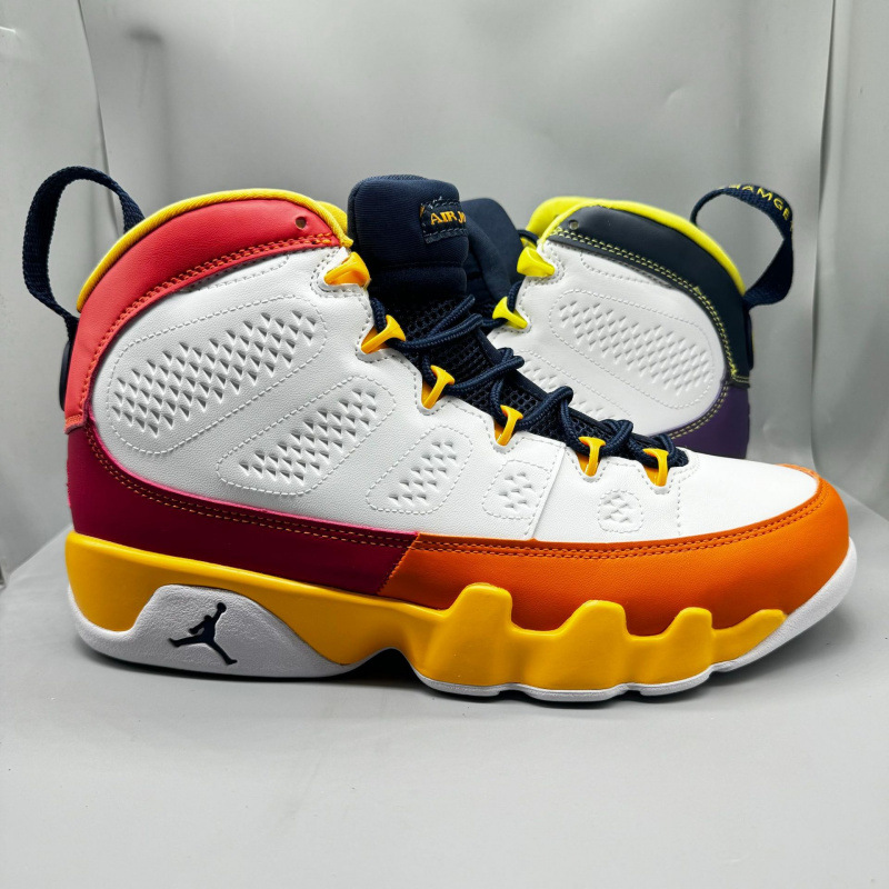 Zapatos Pitian versión alta AJ9 zapatos de baloncesto de alto nivel, zapatos deportivos para hombres, Joe 9 azul universitario, rojo chino, Georgetown
