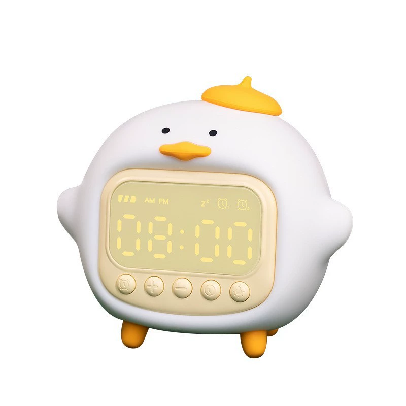 Ночник Night Light C15, умные детские LED часы-лампа, аккумулятор 1500 мА·ч, желтый