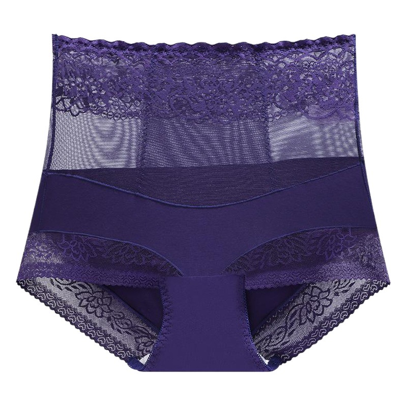 838 otoño y el invierno nueva Alta cintura del vientre de la cadera contracción algodón elevación entrepierna ropa interior encaje transpirable para las mujeres