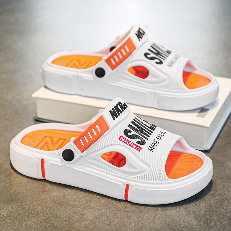 Slippers for Men, Trendy Summer Outer Wear, Wear-Resistant, Soft-Soled, Soft-Soled, Outdoor Driving Sports, Large Size Beach Sandals