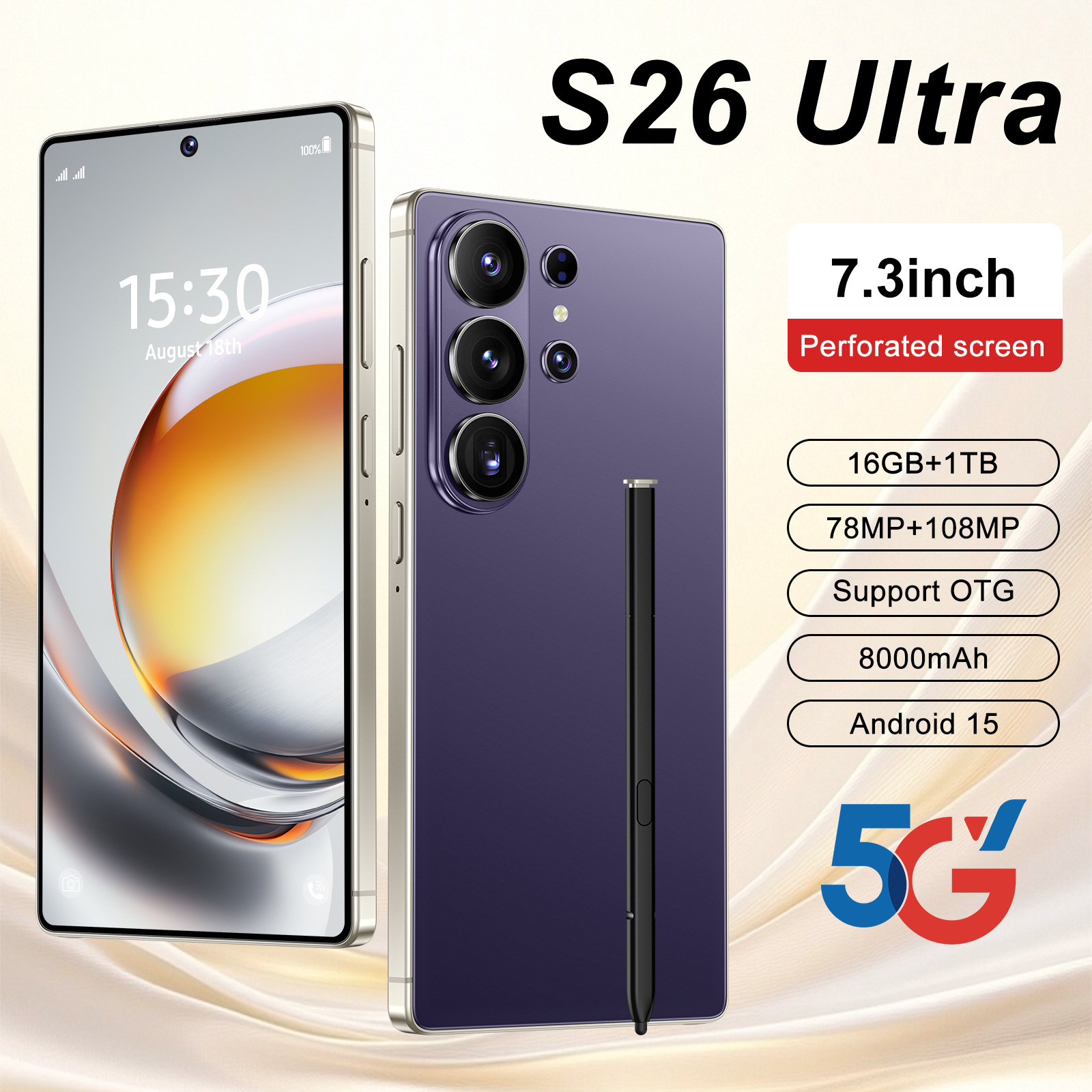 S26 Ultra smartfon 12+512 GB yaddaş