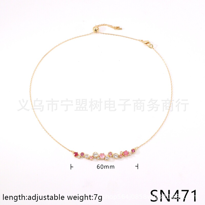 【新品】时尚韩系Constella系列多巴胺色手镯耳坠项链首饰套装女|undefined