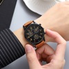 Classic quartz fashionable men's watch, simple and elegant design
