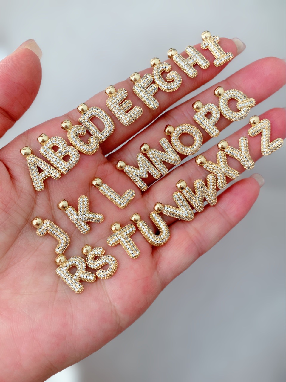 1 Piece Quantity 1 Piece Copper Letter Pendant