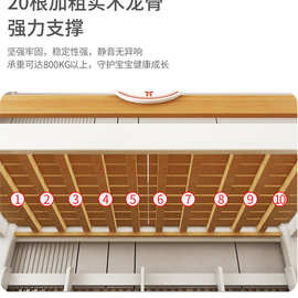 实木上下床双层床多功能高低床子母床大人两层上下铺儿童床