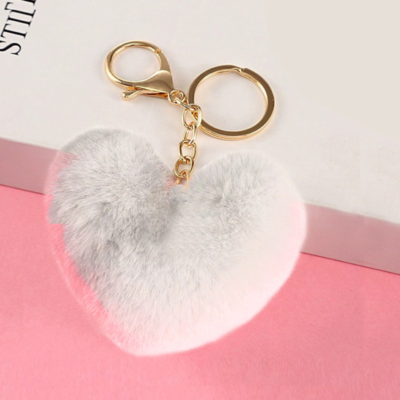 Pink-8cm small peach heart