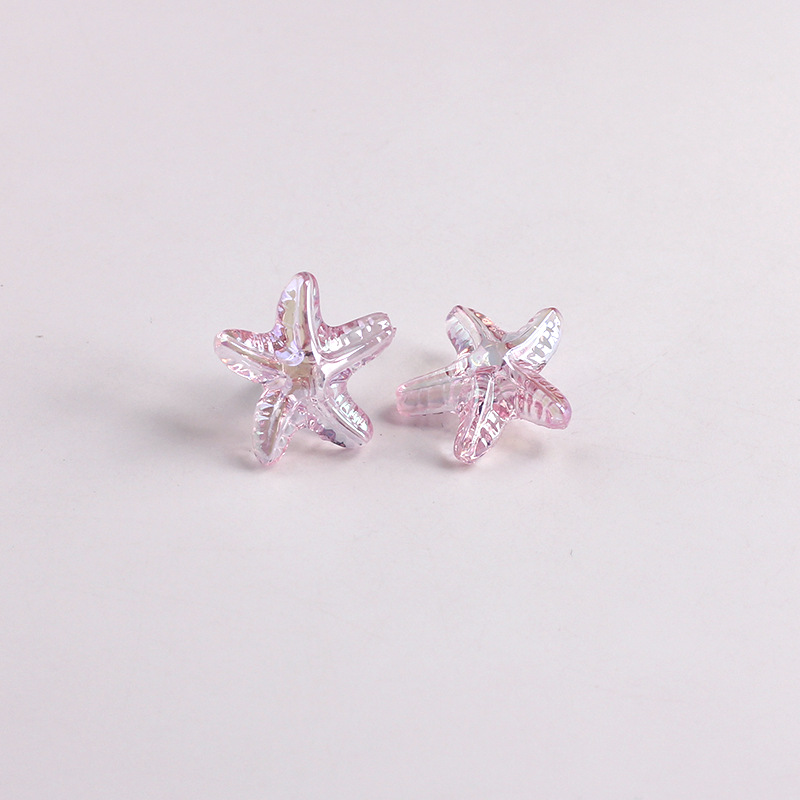 1g Weight Beads Jewelry Making Type DIY Ornament Accessories Classification 1 Piece Quantity Acrylic Material Starfish Pattern All Seasons Season Polished Finish Plating Design Cute, Simple Style Style 1 Piece Acrylic Starfish Polished Beads DIY Ornament Accessories 9
