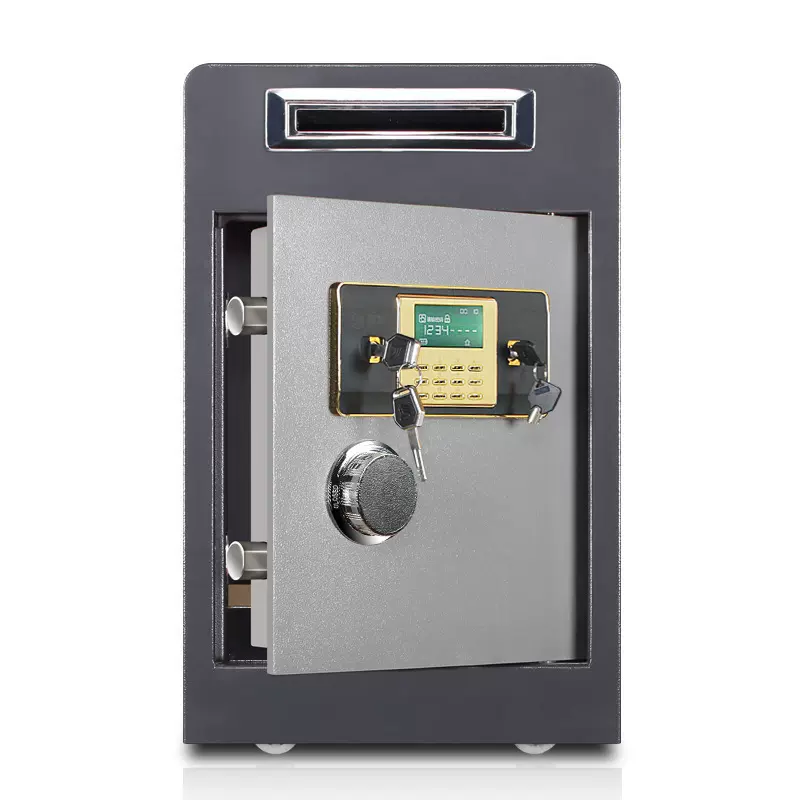 保险柜投币贵60cm高投币式保险箱全钢办公可入墙商超保管箱柜厂家