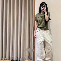 【现货】AM~i25新款圆领有机棉柔软舒适经典B入款男女同款百搭t恤