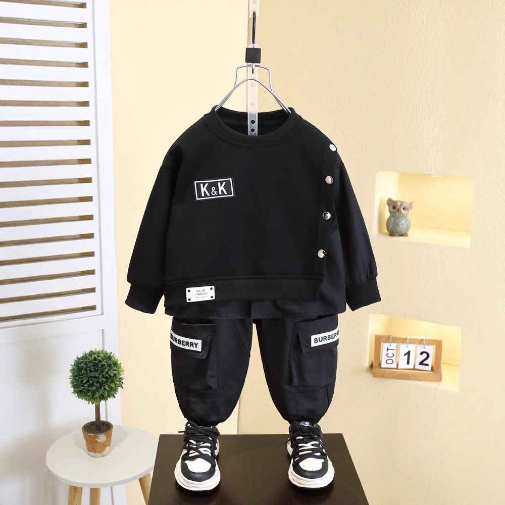 7572 Ropa para niños Traje deportivo de primavera para niños 2025 Nuevo estilo hermoso y moderno estilo de primavera y otoño para niños Primavera y otoño