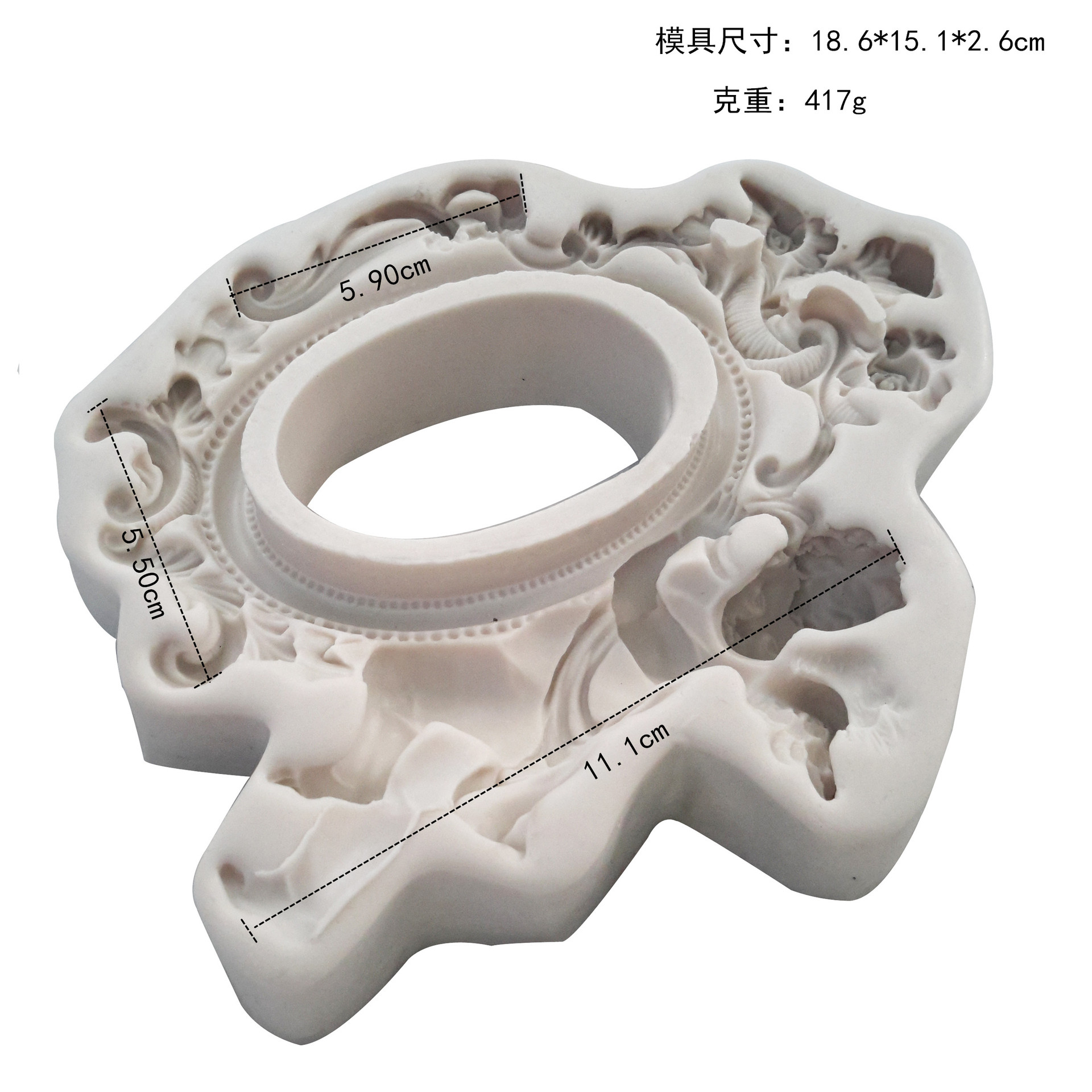 Fondant molde de silicona Ángel gran marco pastel chocolate herramientas para hornear fábrica directa al por mayor