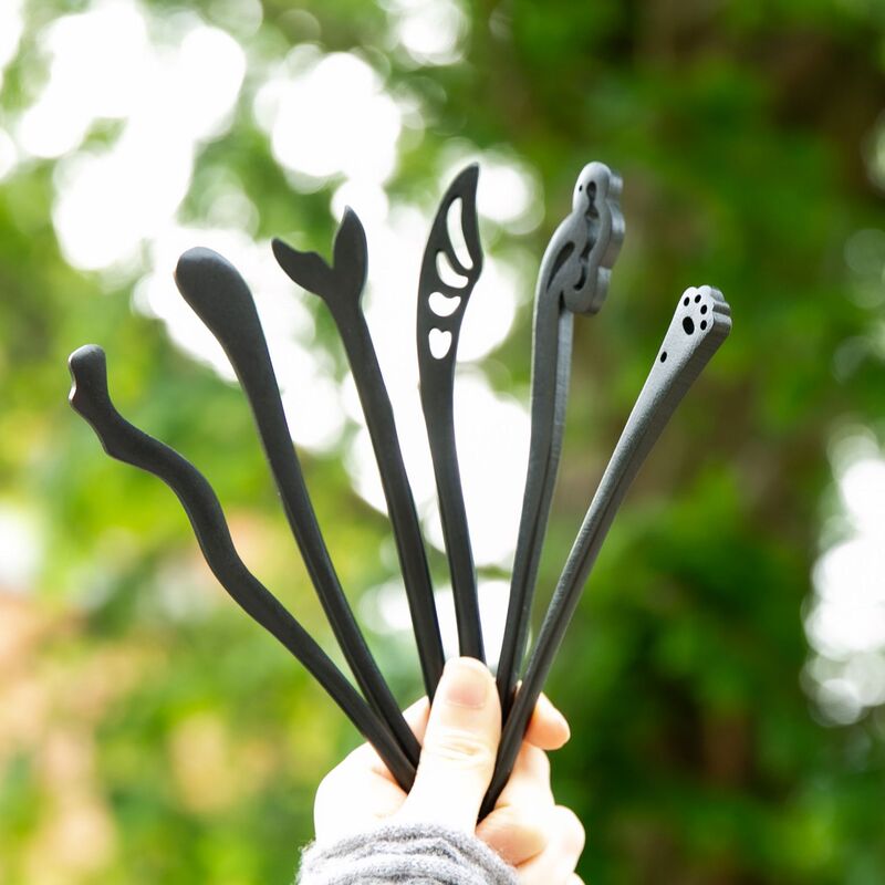 Ebony antique hair hairpin plate hair accessories red sandalwood hairpin new Chinese headdress hair pin hairpin wholesale factory Ebony antique hair hairpin plate hair accessories red sandalwood hairpin new Chinese headdress hair pin hairpin wholesale factory