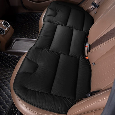 Seat cushion, seat cover: Single-Piece Premium Seat Cover for Front - noble-black-single-rear-row-of-three-seats