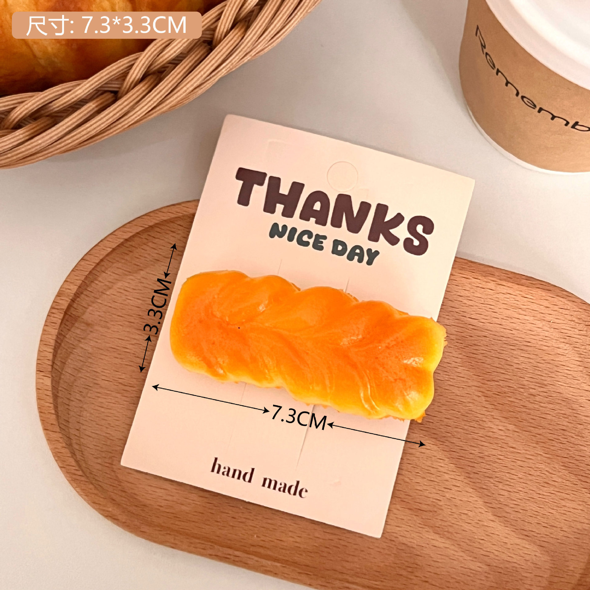 Creativo lindos pinzas de cabello gourmet pinzas de cabello pan pequeño pinzas de bordes pinzas de cabello para niñas BB pinzas de cabello al por mayor