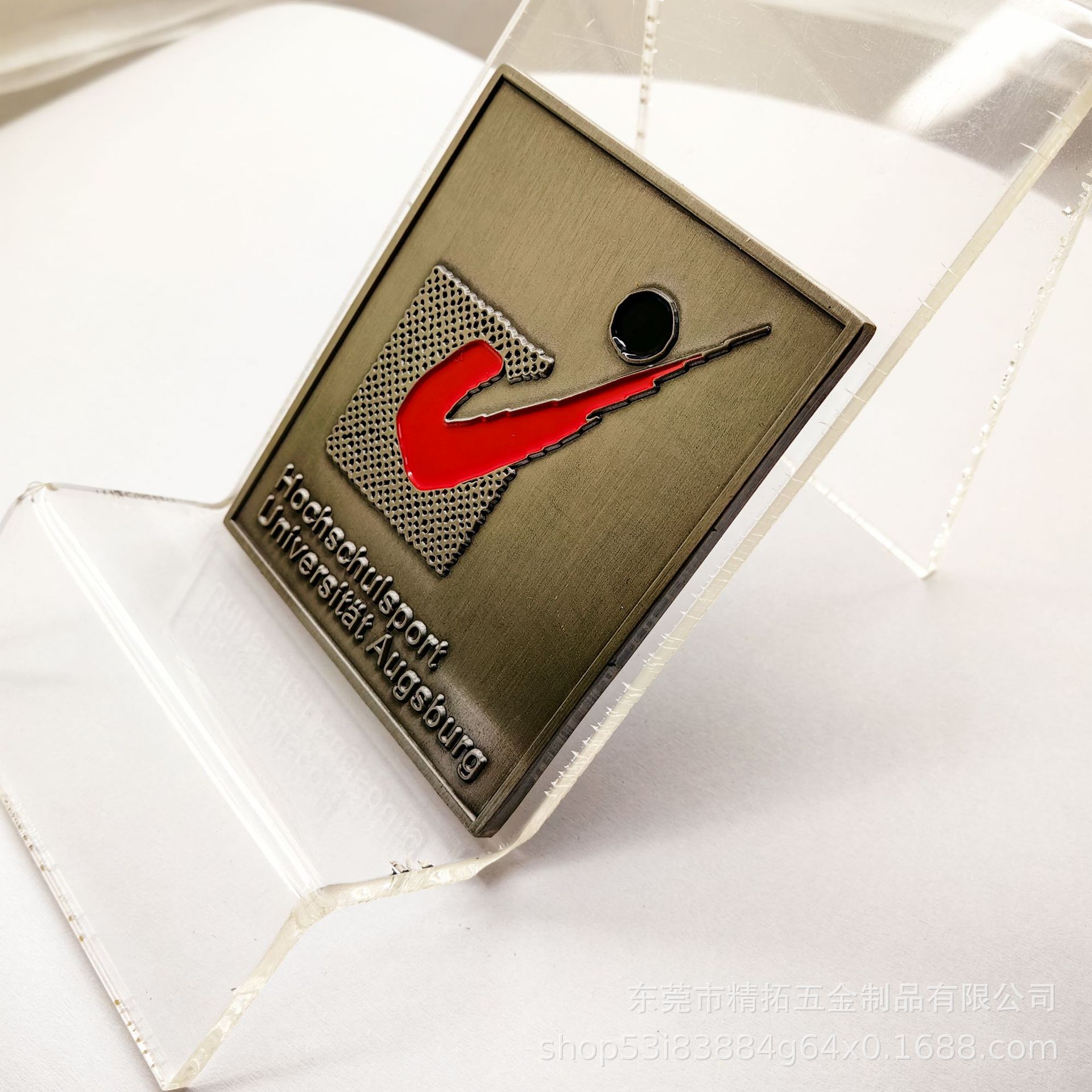 厂家承接锌合金方形烤漆标牌 家具电器门业金属标签铭牌