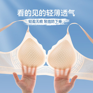 Multi-cat cool bra summer breathable gathered thin seamless women's underwear cover