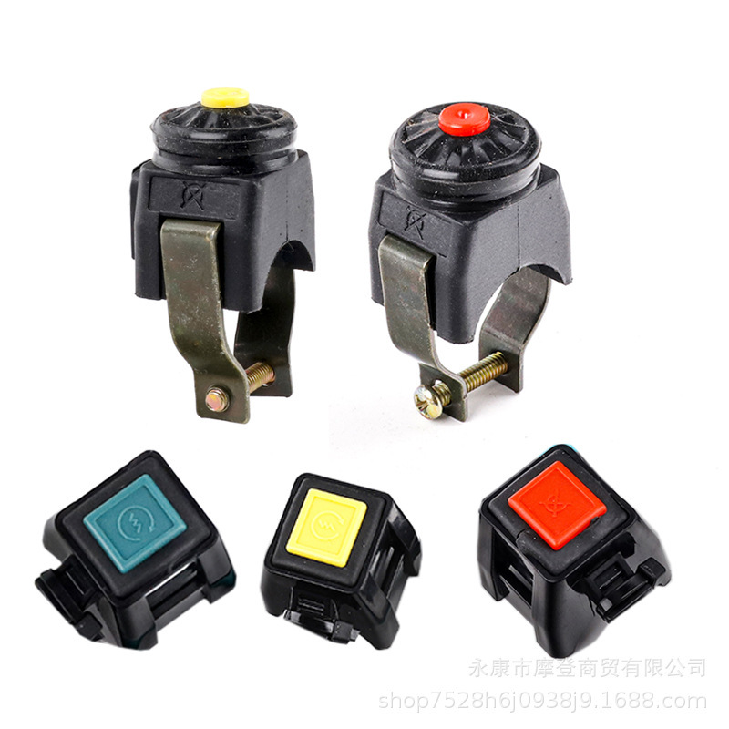 Off-Road Motorcycle Atv Beach Vehicle Accessories Universal Competitive Version Ignition Start and Stop Square Point Switch Red Yellow Green