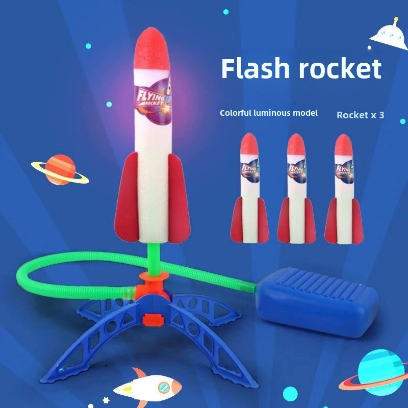 Детские светящиеся ракеты для внешних полетов, игрушки запуска, световой эффект, выстрелы по воздуху