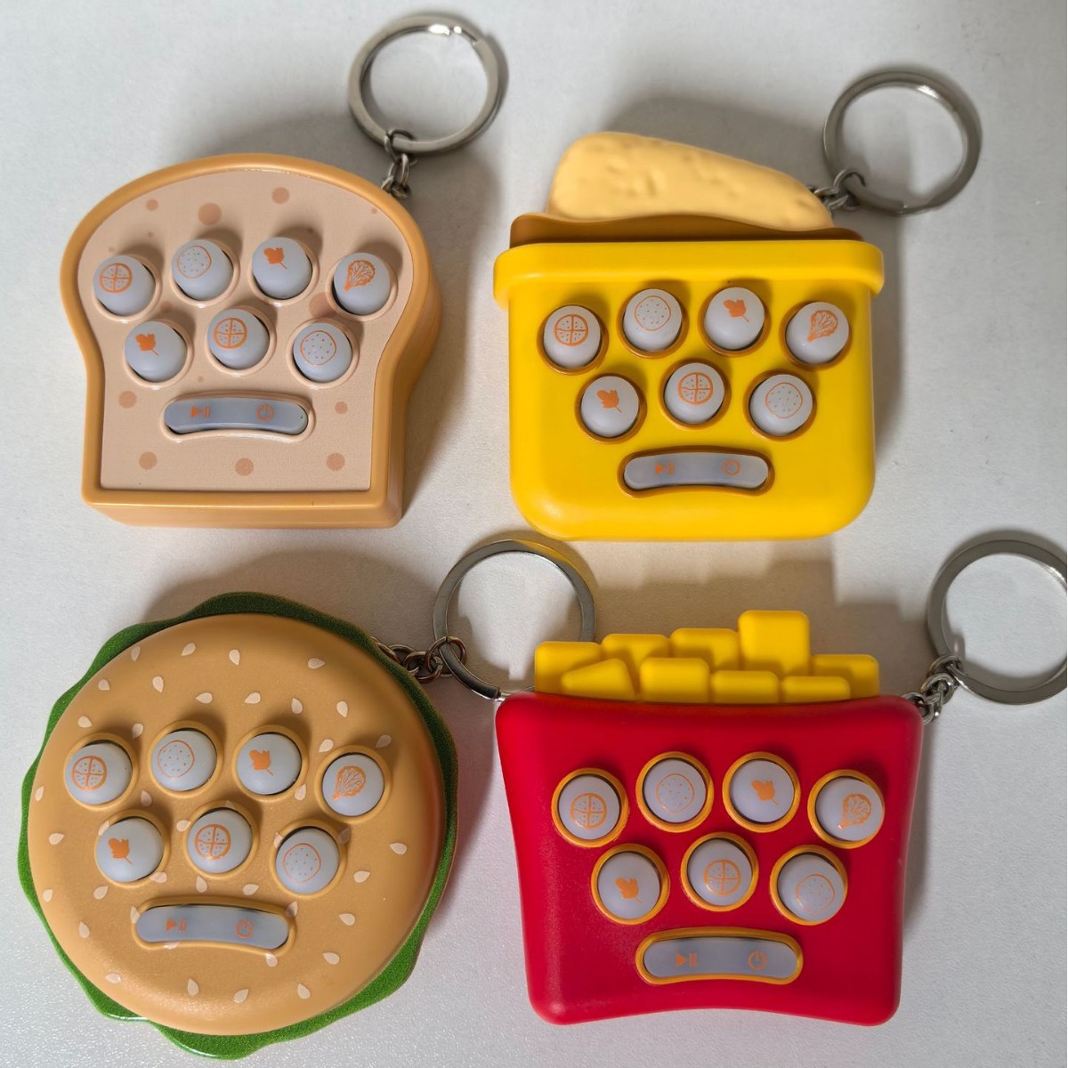 Children's Mini Handheld Hamster Toy Cute Cartoon Keychain Video Game Machine Nostalgic Hanging Toy