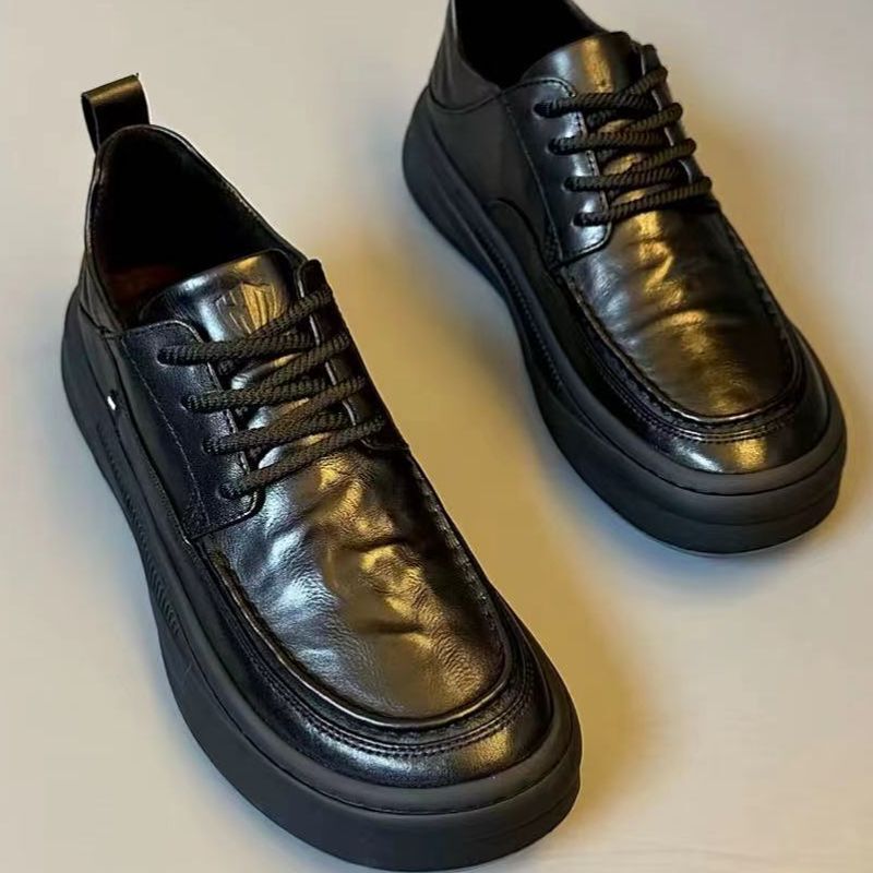 2025 Men's New Business Casual Sneakers Round Toe Fashion British Easiest for Match Breathable Soft Soled Leather Shoes Formal Super Soft 2025 Men's New Business Casual Sneakers Round Toe Fashion British Easiest for Match Breathable Soft Soled Leather Shoes Formal Super Soft